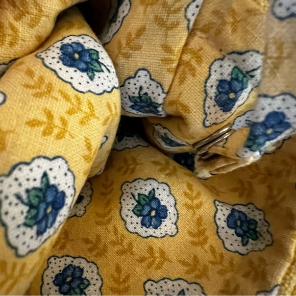 Vintage VERA BRADLEY Elizabeth 1997 Wallet On A String Long Yellow Pink Floral - Picture 5 of 17